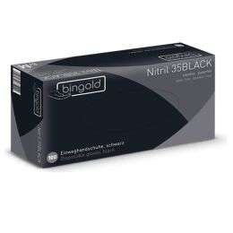 Nitrilhandschuhe 3.5 Schwarz Grösse S - Bingold